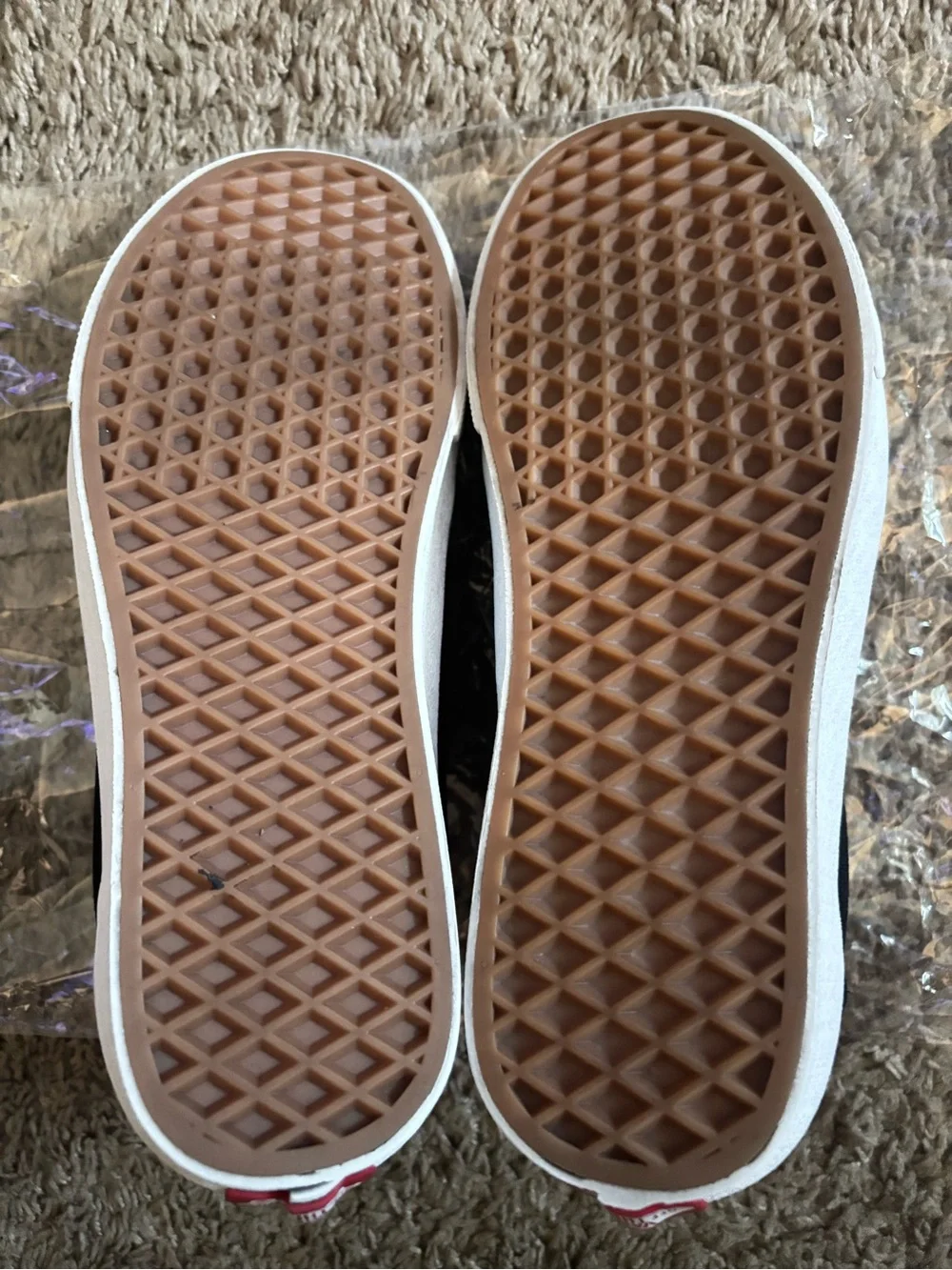 VANS BLACK & WHITE WITH VELCRO, UNISEX, size M8/W9.5 - Picture 4 of 9
